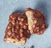 This product is a Chocolate Berry Crunch bar. 
It is a food preparation containing cocoa in the form of a high protein bar.
The bars are filled and fully coated in chocolate. 

Each 55g bar is individually wrapped.