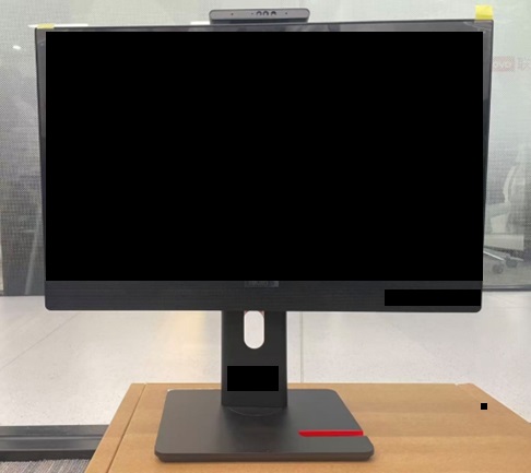 A 23.8" LCD colour monitor. 

It has a screen resolution of 1920 x 1080 pixels, contrast ratio of 1500:1 (typical), brightness of 250nits (typical), 16.7M colours, IPS panel technology, pixel pitch 0.2745mm x 0.2745mm and an aspect ratio 16:9.
For input/output connections it has 1x HDMI(1.4), 1x DP(1.2), 1x USB upstream & 1x USB downstream and 1x 3in1 mini PC connector. It has 2x 3w speakers, a webcam and a mic. There is no audio out jack.
It is mounted on an adjustable stand with an external power supply. The monitor is used solely or principally in a data processing system. It does not have any TV signal reception capability and has no onboard tuner. Dimensions: 539.8mm (w) x 543.8mm (h) x 205.0mm (d).