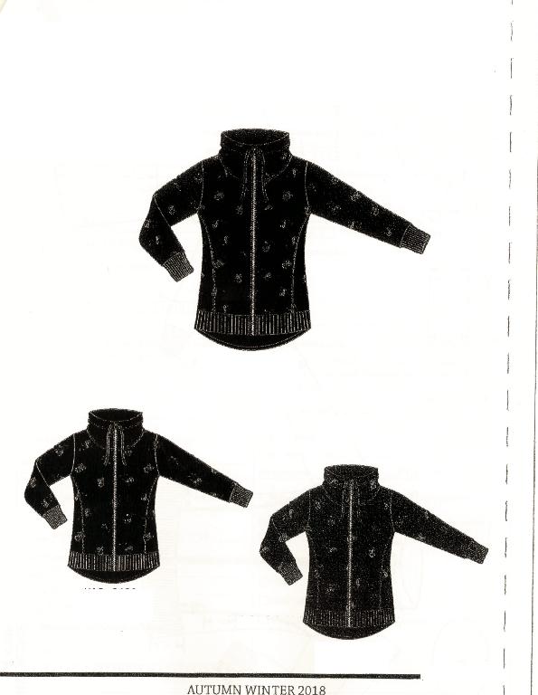 CAPO DI ABBIGLIAMENTO PER DONNA DA INDOSSARE NELLA PARTE SUPERIORE DEL CORPO, REALIZZATO, PER DICHIARAZIONE DI PARTE, CON TESSUTO A MAGLIA COMPOSTO DA 65% POLIESTERE E 35% COTONE (250 GSM). IL CAPO A MANICHE LUNGHE, PRESENTA UN'APERTURA COMPLETA SUL DAVANTI CON CHIUSURA A  CERNIERA, UN RESTRINGIMENTO ALLA BASE DELLA VITA ED IN CORRISPONDENZA DEI POLSI ED UN RESTRINGIMENTO CON CORDONCINO SCORREVOLE INTORNO AL COLLETTO RIALZATO.
IL PRODOTTO E' COMMERCIALIZZATO IN DIVERSE TAGLIE E DIVERSI COLORI.