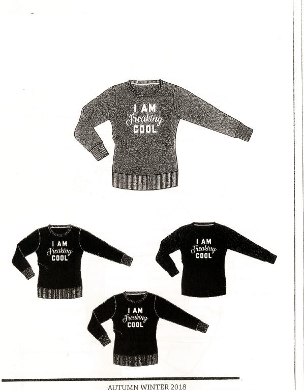 CAPO DI ABBIGLIAMENTO PER DONNA DA INDOSSARE NELLA PARTE SUPERIORE DEL CORPO, REALIZZATO, PER DICHIARAZIONE DI PARTE CON TESSUTO A MAGLIA COMPOSTO DA 80% COTONE E 20% POLIESTERE (250 GSM). IL CAPO A MANICHE LUNGHE, PRESENTA UN RESTRINGIMENTO ALLA BASE DELLA VITA ED IN CORRISPONDENZA DEI POLSI.
IL PRODOTTO E' COMMERCIALIZZATO IN DIVERSE TAGLIE E DIVERSI COLORI.