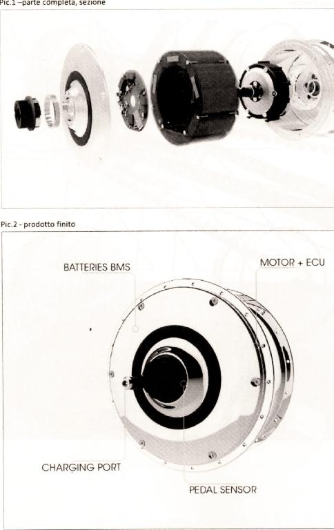 MOZZO MOTORIZZATO PER VELOCIPEDI. TRATTASI DI UN MOZZO POSTERIORE PER LE E-BIKE AL CUI INTERNO E' INSERITO UN MOTORE DA 250 WATT ALIMENTATO A BATTERIE AL LITIO. SONO PRESENTI, INOLTRE, SENSORI  MOBILI E GPS PER PREVENIRE FURTI E LA PERDITA DELLA BICICLETTA.