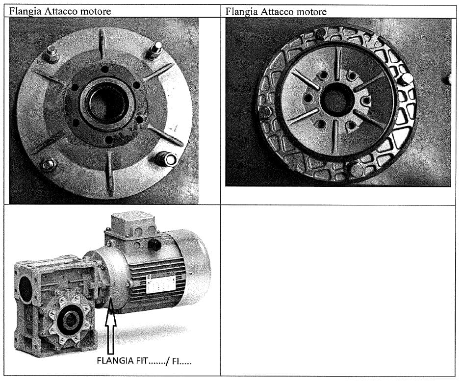 FLANGIA IN GHISA. IL PRODOTTO DENOMINATO FLANGIA E’ PIATTO A FORMA DI ANELLO IN GHISA INDEFORMABILE (GHISA GRIGIA GG25). L’ARTICOLO HA, OLTRE ALL'APERTURA INTERNA, UN TOTALE DI 10 FORI SENZA FILETTATURA INTERNA. 6 FORI SONO REALIZZATI SU UN RAGGIO VICINO ALL'APERTURA INTERNA. LA FLANGIA VIENE UTILIZZATA PER ESSERE APPLICATA SUL CORPO DEL RIDUTTORE PER FISSARE IL RIDUTTORE ALLA MACCHINA/IMPIANTO A CUI E’ DESTINATO. 
A SECONDA DEL MODELLO, LA FLANGIA  PUO' PRESENTARSI CON ELEMENTI DI DIFFERENZIAZIONE, PRIVI DI QUALSIASI RILEVANZA AI FINI DELLA LORO CLASSIFICAZIONE TARIFFARIA.