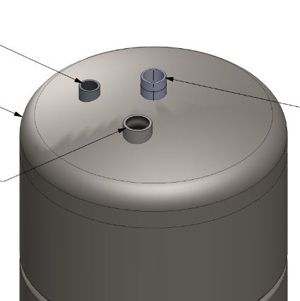 Accumuli di acqua refrigerata. 
Gli accumuli sono costruiti in lamiera inox; la forma può essere sia a parallelepipedo oppure a  forma ad “uovo” cioè un cilindro con saldato alle due estremità due fondi bombati. Gli accumuli prevedono una serie di connessioni (alcune a nostro specifico disegno) per l’ingresso e l’uscita dell’acqua in posizioni precise dato che devono integrarsi perfettamente nell’assieme della macchine refrigeratrici che costruiamo. 
Gli accumuli di forma cilindrica sono coibentati, cioè ci viene applicato sopra un tappetino in gomma nera isolante di opportuno spessore che evita sia il riscaldamento dell’acqua che la formazione di condensa. L’accumulo permette al refrigeratore di cui fa parte di avere un “polmone di acqua” che evita o diminuisce le oscillazioni di temperatura all’uscita della macchina. Lo scopo della macchina, di cui l’accumulo è parte fondamentale, è di fornire al cliente acqua refrigerata alla temperatura desiderata e di raffreddare quella di ritorno dalle utenze che si è riscaldata. Tutti gli accumuli sono prodotti in lamiera di acciaio inox.