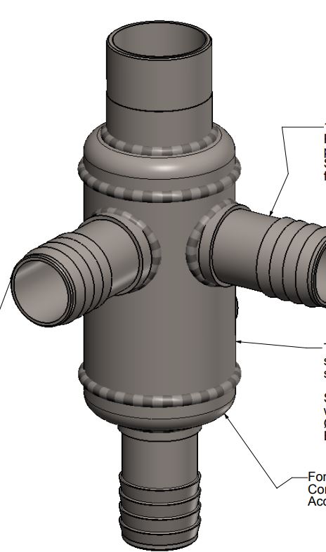 Collettore in acciaio inox, non filettato.
L'articolo è destinato ad essere utilizzato per la circolazione dell’acqua nei refrigeratori.
L'articolo è dotato di una serie di connessioni per le derivazioni di acqua in posizioni precise dato che devono integrarsi nell’assieme delle macchine refrigeratrici.
Il collettore può essere coibentato.
Il collettore permette la circolazione dell’acqua all’interno dei refrigeratori.
Il collettore è prodotto partendo dal tubo in acciaio inox. La prima fase è il taglio-misura predisponendo anche fori in posizioni ben precise.
Successivamente al tubo gli vengono saldati curve/raccordi/riduzioni.