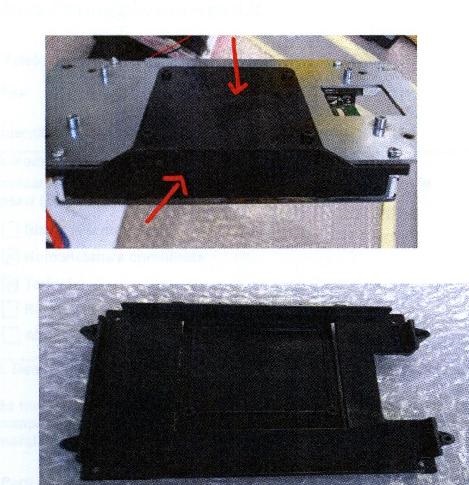 TELAIO IN PLASTICA. L'ARTICOLO, DI COLORE NERO, E' FUNZIONALE AD ESSERE UTILIZZATO NELL'ASSEMBLAGGIO DI UN MACCHINARIO.