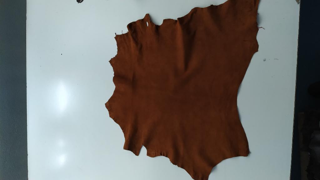 PELLI DI CAPRA SCAMOSCIATE, DI FORME IRREGOLARI,CON ASPETTO VELLUTATO E MORBIDO AL TATTO. IL RICHIEDENTE DICHIARA CHE LE PELLI POSSONO PRESENTARSI TINTE DI DIFFERENTI COLORI.
LE PELLI VENGONO UTILIZZATE NEI SETTORI DELLE CALZATURE E DELL'ABBIGLIAMENTO.