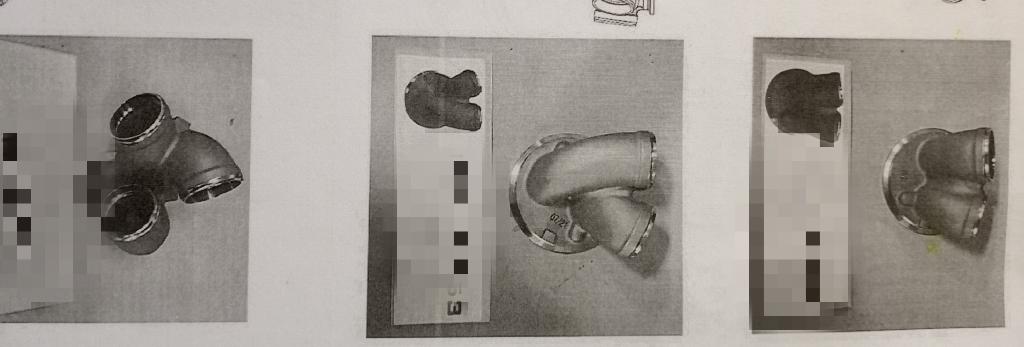 Accessori per tubi per collettori di scarico. Secondo le informazioni fornite, la merce è realizzata in lega nichel-cromo con composizione nichel > 50%, cromo tra il 20 e 23 %, molibdeno tra l'8 e 10 % (c.d. lega metallica Inconel 625). Gli articoli a seconda del modello, possono avere 2 condotti di ingresso e uno di uscita del diametro di 38 mm oppure 2 o 3  condotti in ingresso e all’altra estremità una flangia dal diametro di 65 mm o 94,9 mm. Al momento dell’importazione, si presentano di colore bianco grigiastro, opachi e ruvidi al tatto, lucidi nelle zone lavorate di interfaccia con possibili residui di sporcizia dovuti al processo di  produzione di microfusione. Successivamente, la merce viene assemblata a tubi di in lega di nichel mediante saldatura. Gli accessori per tubi costituiscono una parte dei collettori di scarico per automobili.