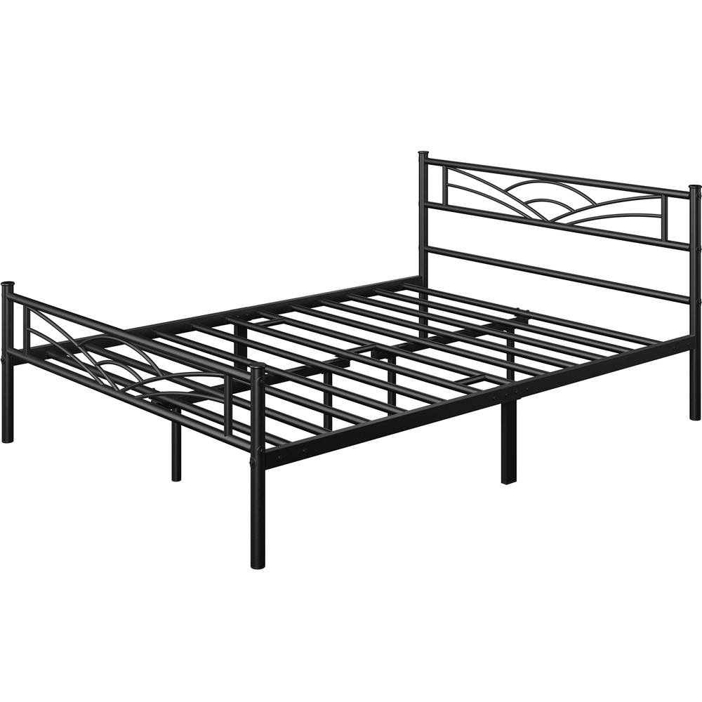 Letto di metallo con 6 gambe.
Specifiche tecniche: 
•  Materiali: metallo
•  Dimensioni complessive: 209,5 x 146,5 x 88,5 cm
•  Altezza dal suolo: 32,5 cm
•  Peso lordo: 24 kg; peso netto: 21,8 kg
•  Colore: bianco / nero.