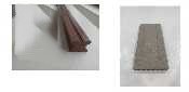 Doga completa di  sotto struttura di colore marrone, necessaria per la posa dei pavimenti. 
La sotto struttura  si appoggia a terra e la doga viene ad essa avvitata.
Sia la doga che la sotto struttura marrone sono in WPC ((wood plastic composite) ovvero materiale composito plastica e fibra di legno.
La lastra presenta forature interne ed un lato con incisioni parallele antisdrucciolo profonde 3 mm.
La sotto struttura si presenta come  un profilato  di colore marrone.
