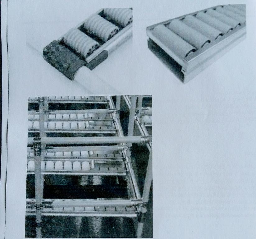 RULLIERE: SUPPORTO A RULLI DA UTILIZZARE IN SCAFFALATURE METALLICHE COMPONIBILI.