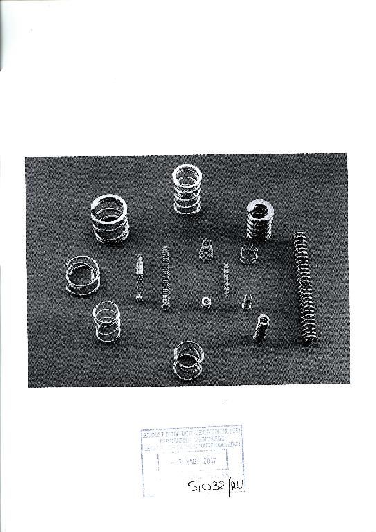 MOLLE A COMPRESSIONE:SONO PRODOTTE, PER DICHIARAZIONE DI PARTE, CON FILO A SEZIONE TONDA DI ACCIAIO AL CARBONIO, INOX E ACCIAIO LEGATO, CON ELICA CILINDRICA, CONICA, BICONICA E A CLESSIDRA UTILIZZANDO FILI DI DIAMETRO DA MM 0,20 A MM 8,00; SONO UTILIZZATE PRINCIPALMENTE NEI SETTORI AUTOMOBILISTICO, ELETTRICO ED ELETTRODOMESTICO.