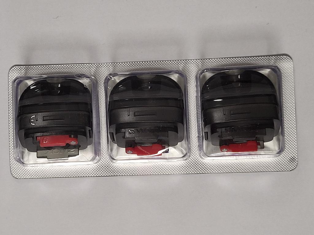 Elektroninės cigaretės kapsulė (POD).
Kapsulę sudaro kandiklis ir plastikinė talpykla. Ji skirta e. skysčiui laikyti ir garinti. Kapsulė turi specialias jungtis, leidžiančias ją prijungti prie elektroninės cigaretės maitinimo įrenginio, kuris tiekia energiją kaitinimo procesui.
Kapsulė pateikiama be kaitinimo elemento ir elektroninių cigarečių skysčio.
Gaminiai supakuoti mažmeninei prekybai skirtose pakuotėse.