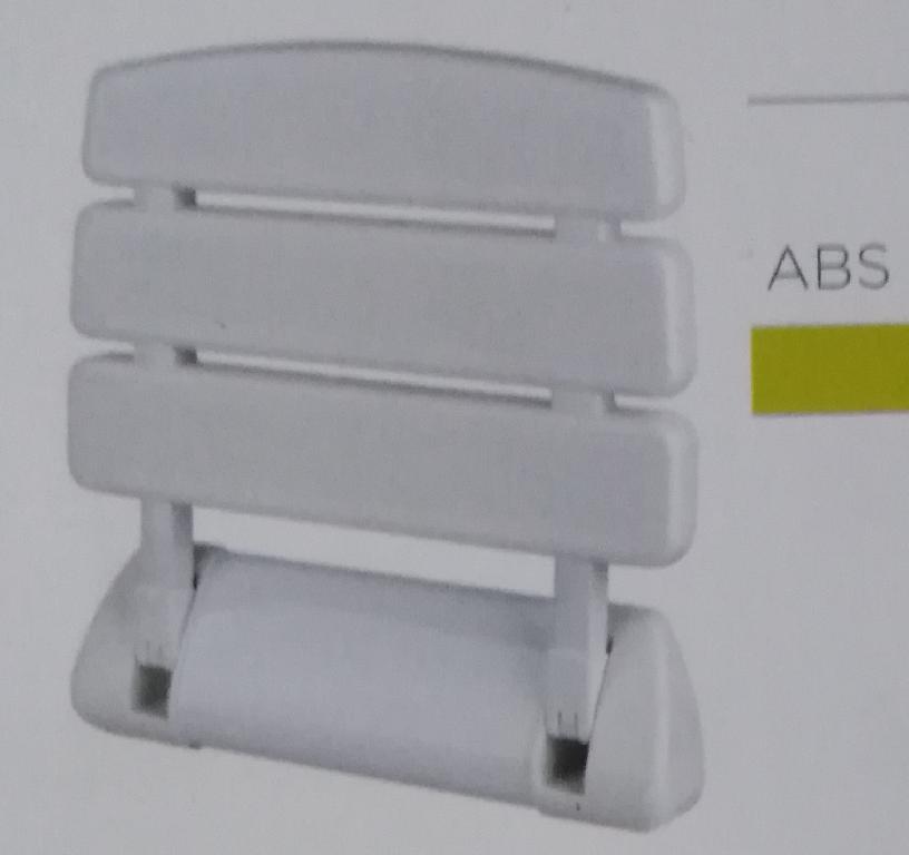 As per catalogue provided the article is a seat made of ABS plastic designed to be fixed to the wall.
For use especially in showers.