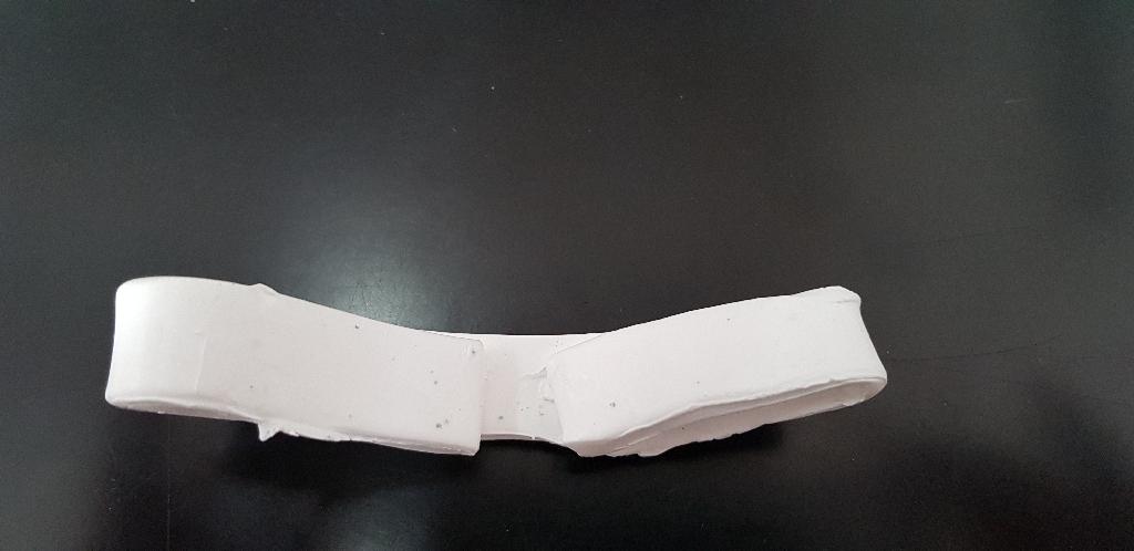 Information provided by the applicant - Cleaning Rubber Sheets.  Slabs of unvulcanised compounded rubber with addition of silica.
Rubber is used for the cleaning of semiconductor packaging mold.
Slabs are presented as cut strips.