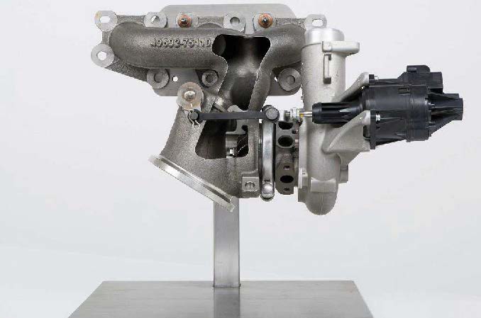 Een elektrische actuator (electric waste gate actuator) met -volgens opgave- onder andere de volgende technische kenmerken:
- bestemd voor een turbocompressor;
- een gelijkstroommotor;
- een geïntegreerde tandwieloverbrenging;
- een (trek)kracht leverend van 200 N of meer bij een minimale verhoogde omgevingstemperatuur 
  van 140°C;
- een (trek)kracht leverend van 250 N of meer in elke stand van de slag;
- een effectieve slag van 15 mm of meer, maar niet meer dan 25 mm;
- een vermogen van niet meer dan 37,5 W.
