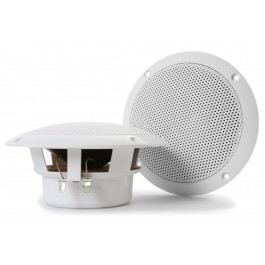 Een zogenoemde plafondspeaker met –volgens opgave- onder meer de volgende uiterlijke en technische kenmerken:
- bestemd voor inbouw in het plafond voor gebruik in bijvoorbeeld zwembaden, boten, badkamers en terrassen;
- in een spatwaterdichte behuizing vervaardigd van kunststof;
- een klankkast met een 6,5“ woofer speaker en een 2” tweeter; 
- een vermogen van 100 Watt;
- een spanning van AC 100V – 240V;
- afmetingen van (D X H) 181 x 181 x 85 mm en een gewicht van 700 gr.
De plafondspeaker is opgemaakt voor de verkoop in het klein en wordt per 2 stuks verpakt aangeboden tezamen met niet karakterbepalende goederen zoals diverse kabels en montagemateriaal.