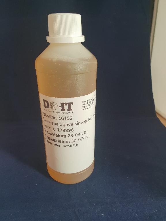 Een siroop, met –volgens opgave- onder andere de volgende kenmerken en ingrediënten:
- in de verschijningsvorm van een gele viskeuze vloeistof;
- agavesiroop;
- fructose;
- dextrose;
- sucrose;
- inuline.
Het product wordt ingevoerd in emmers met een gewicht van 25 kilogram.
