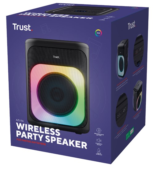 Een zogenoemde draadloze party-speaker met -volgens opgave- onder andere de volgende uiterlijke en technische kenmerken:
- voor het weergeven van geluid vanaf bijvoorbeeld een smartphone of USB-stick;
- een rechthoekige behuizing van kunststof;
- een klankkast met 1 speaker met een vermogen van 55 W;
- ledverlichting die die reageert op de beat van de muziek en 1 voor indicatie van het opladen van de batterij;
- voorzien van Bluetooth;
- voorzien van een 3,5 mm AUX-, 2 microfoon- en 1 hoofdtelefoonaansluiting;
- voorzien van een oplaadbare Li-on batterij met een capaciteit van 3,7V en 1800 mA;
- voorzien van aansluitingen voor een micro-SD kaart of een USB-stick;
- voorzien van een Lcd-scherm;
- voorzien van knoppen voor het regelen van geluidsvolume, vorige/volgende track, afspelen/pauzeren en de verlichting;
- weerbestendige IPX4-covers voor waterdichtheid van knoppen en ingangen;
- de afmetingen zijn 310 x 235 x 220 mm;
- met TWS kunnen 2 speakers gekoppeld worden.
Het artikel wordt geleverd met een gebruikshandleiding en een oplaadkabel, maar zonder microfoons en is verpakt in een kartonnen doos.
