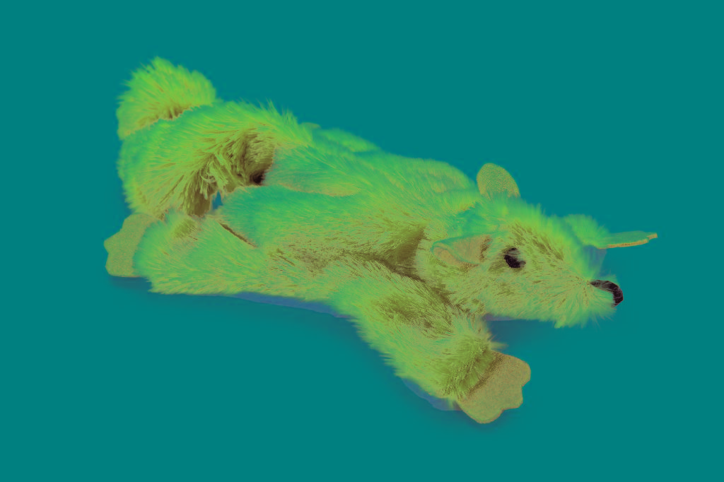 Een zogenoemd speeltje voor katten met –volgens opgave- de volgende kenmerken:
- het speelgoed is herkenbaar als zijnde ontworpen voor het vermaak van dieren;
- voor een kat om mee te spelen;
- een buitenzijde van een pluche breiwerk;
- aan de binnenzijde voorzien van zogenoemd kattenkruid in een textielvlies zakje;
- het lijf is voorzien van klittenband, wat het mogelijk maakt om het kattenkruid zakje te vervangen;  
- de staart maakt een knisper-geluid als je er aan zit;
- in de vorm van vliegende eekhoorn;
- voorzien van een gestandaardiseerd label, met een uitsparing aan de bovenzijde om het product aan op te hangen;
- een nettogewicht van ongeveer 40 gram.
Opgemaakt voor de verkoop in het klein, verpakt in een kunststof verpakking.