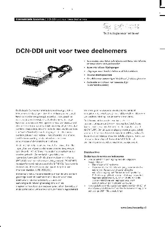 Een elektrische kabel met een lengte van ongeveer 2 meter voorzien van een stekkerdoos, speciaal bedoeld voor het aansluiten van 2 microfoons en 2 stem- en kaartpanelen. Het apparaat wordt gebruikt binnen een (draadloos) conferentiesysteem. De stekkerdoos heeft afmetingen van ongeveer 35x100x170 mm en een gewicht van 500 gram.