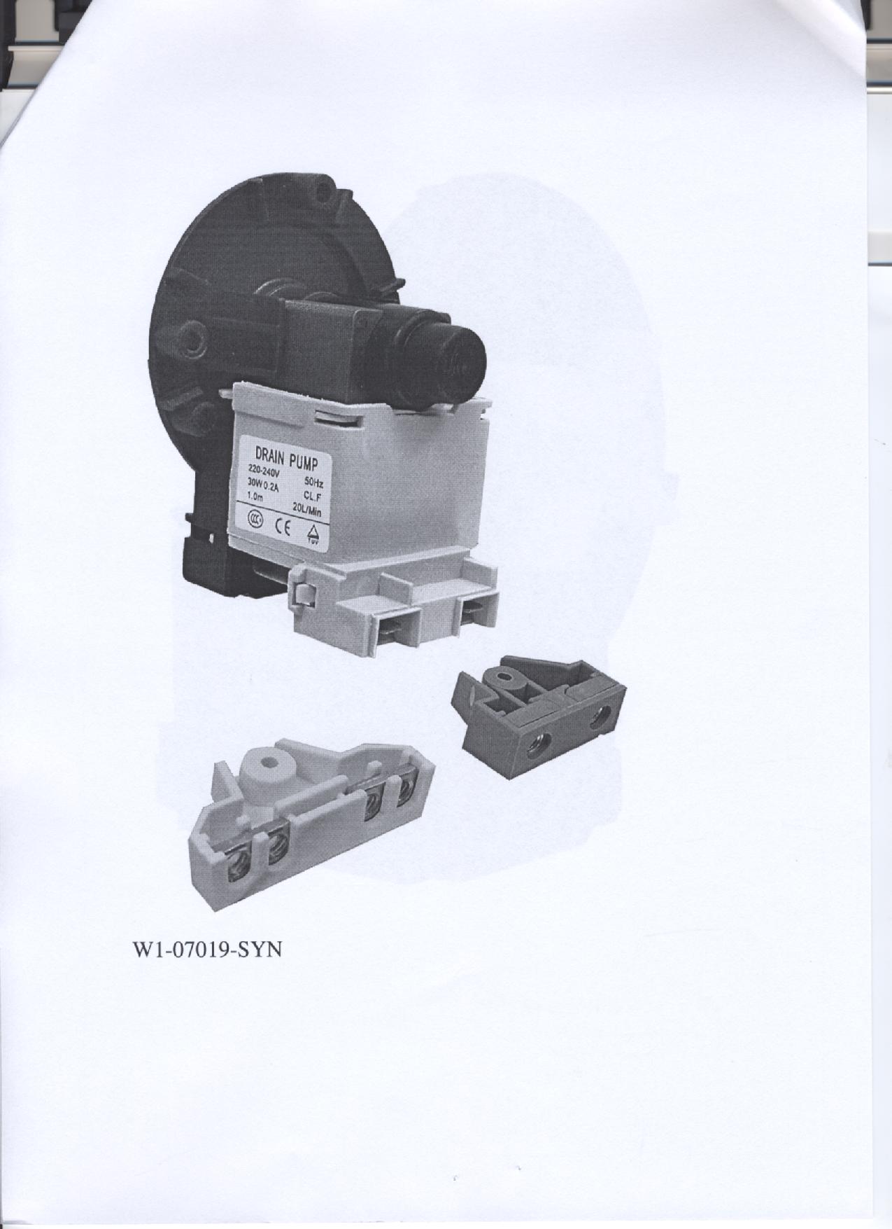 Een waterpomp, zijnde "een universele synchro magnetische afvoerpomp" met onder meer de volgende kenmerken:
- van kunststof;
- zonder pomphuis;
- voor pomphuizen met een schroefbevestiging;
- een voltage van 220-240Volt / 50Hz / 0.2A;
- een capaciteit van 30W;
- een waterafvoer van 20 liter per minuut;
- magnetisch.
Het artikel is opgemaakt voor de verkoop in het klein en wordt aangeboden met niet karakterbepalende goederen zoals twee aansluitstukken.