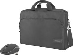Torba tekstylna, przeznaczona do przechowywania i transportu laptopa. Pokrycie wyrobu wykonane zostało z czarnego poliestru, wewnątrz znajduje się wypełnienie z pianki. Główna komora, zapinana na zamek błyskawiczny, przystosowana jest do notebooka o przekątnej 15,6”. Zewnętrzna kieszeń, umieszczona na całej szerokości torby, zawiera organizer dla akcesoriów biurowych, telefonu i portfela. Wyrób zaopatrzony jest w regulowany, odpinany pasek na ramię oraz usztywnioną rączkę. Wymiary torby (w mm) 410 x 285 x 50 mm.

Przedmiot prezentowany jest do sprzedaży detalicznej wraz z bezprzewodową myszą komputerową. Jednakże towary te nie mogą być uważane za zestaw w rozumieniu  reguły 3b) Ogólnych Reguł Interpretacji Nomenklatury Scalonej. Zatem mysz komputerowa nie jest przedmiotem niniejszej decyzji.