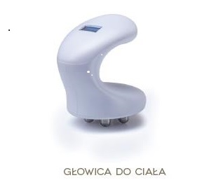Wymienny aplikator z obudową w formie rękojeści, zawierający metalowe elektrody. Urządzenie za pomocą prądu wysokiej częstotliwości ogrzewa tkanki ciała ludzkiego. Pracuje jedynie w połączeniu z generatorem - urządzeniem bazowym (niebędącym przedmiotem niniejszej decyzji), z którego otrzymuje zasilanie i sygnały sterujące. Łączenie z urządzeniem bazowym odbywa się za pomocą wielożyłowego przewodu z wtykami 10 PIN, o długości  2 m. Po przyłożeniu elektrod do powierzchni ciała aplikator  przekazuje tkankom pacjenta energię wytworzoną przez generator. Urządzenie stosowane jest m.in. do leczenia trądziku pospolitego, otyłości, modelowania sylwetki, redukcji celulitu lub ujędrniania skóry. Maksymalna moc prądu przekazywana przez aplikator wynosi 100 W, o częstotliwości 480 kHz. Masa aplikatora 345 g; wymiary (w mm) 145 x 140 x 100.