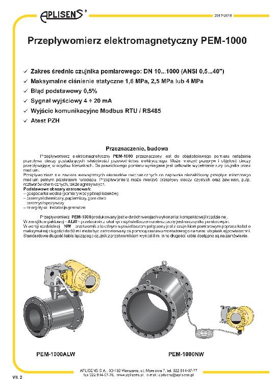 Obudowa przepływomierza elektromagnetycznego oznaczonego symbolem PEM-1000 - urządzenia przeznaczonego do objętościowego pomiaru natężenia przepływu cieczy posiadających właściwości przewodnictwa elektrycznego. Obudowa jest mechanicznie obrobionym wysokociśnieniowym odlewem ze stopu aluminium. Ma kształt zbliżony do walca, o przybliżonych wymiarach: podstawa około 12 cm. wysokość około 20 cm. Składa się z trzech części: centralnego korpusu oraz nakręcanych po jego obu stronach pokrywy pełnej i pierścienia z okienkiem pod wyświetlacz ciekłokrystaliczny – niebędący przedmiotem niniejszej decyzji. Na bocznej części korpusu wykonane są okrągłe nagwintowane otwory. Całość została zewnętrznie polakierowana.