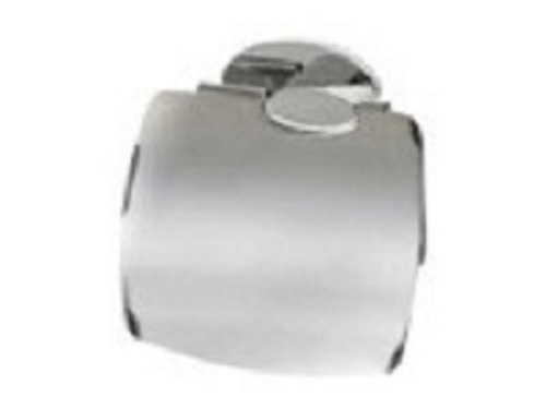 Uchwyt z klapką na papier toaletowy, wykonany ze stopu cynku i aluminium (cynkal) przeznaczony do zamocowania na ścianie. Uchwyt prezentowany jest razem z kompletem wkrętów i kołków rozporowych. Wymiary 130/130/40 mm. Masa 246 g. Opakowanie jednostkowe: blister z kartonikiem.