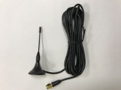 Antena GSM przeznaczona do telefonów komórkowych, wyposażona w kabel zakończony złączem SMA M. Zakres częstotliwości: 900 MHz -1800 MHz.