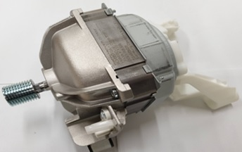 Silnik prądu stałego BLDC o mocy 350 W (bezszczotkowy). Napięcie zasilania 310 V/DC. Prędkość obrotowa 1500 rpm. Montowany w pralkach do obracania bębna.