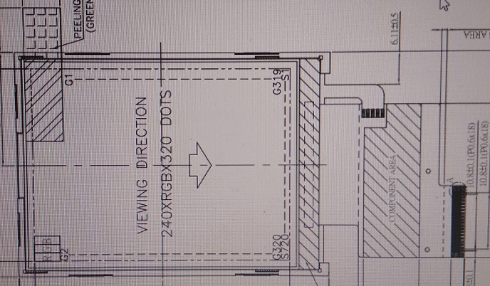 Moduł płaskich wyświetlaczy, ciekłokrystaliczny. Moduł LCD TFT 2,4'', o rozdzielczości 240 x 320 RGB, bez ekranu dotykowego, z podświetleniem LED białym, z elastyczną płytką drukowaną do podłączenia oraz z układem sterującym. Moduł przeznaczony jest do stosowania ogólnego i nie jest wytwarzany w celu zamontowania w określonych urządzeniach.