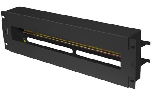Panel dystrybucji napięć 19” przeznaczony do montażu w szafie typu rack, umożliwiający zarządzanie sprzętem serwerowym/elektrycznym i okablowaniem. Panel pozwala na montaż 22 modułów (bezpieczników) typu „S” o standardowej szerokości 17,5 mm. Wyposażony w szynę DIN TS-35, osłonę, organizery kabli, otwory kablowe oraz uziemienie (przewód i nakrętki). W zestawie znajduje się także sześć śrub M6. Materiał: stal. Kolor: czarny. Wysokość teleinformatyczna: 3 U. Szerokość: 482,5 mm. Wysokość: 132 mm. Głębokość: 61 mm. Kraj pochodzenia: Chiny.