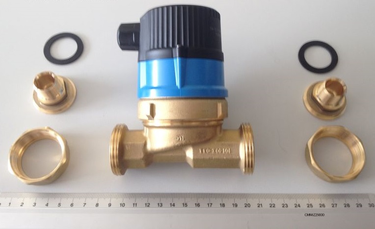 Obiegowa bezdławicowa pompa wirnikowa wody użytkowej, bez układu regulacji. Parametry techniczne: max. wysokość wznoszenia 1,3 mWS, max. wydajność 950 l/h, max. ciśnienie 10 bar, max. temperatura 95°C, zasilanie 12 V, pobór mocy 2-7 W, zabezpieczenie 2 A. W zestawie oprócz pompy znajdują się: uszczelki i elementy montażowe.
Decyzja wydana powtórnie w miejsce decyzji numer PL BTI WIT-2021-000194.