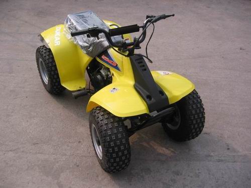 Nowy, czterokołowy pojazd terenowy z napędem na dwa koła, z rurowym szkieletem podwozia, wyposażony w siodełko i kierownicę typu motocyklowego. Pojazd napędzany jest jednocylindrowym (czterosuwowym) silnikiem o zapłonie iskrowym, chłodzonym powietrzem, o pojemności 49 ccm. Pojazd zaopatrzony jest w rozruch elektroniczny/mechaniczny, automatyczną skrzynię biegów bez biegu wstecznego, a napęd przenoszony jest na tylną oś za pośrednictwem przekładni łańcuchowej. Pojazd przeznaczony dla jednej osoby. Wymiary (długość x szerokość x wysokość): 1130 x 640 x 740 mm. Masa własna 76 kg. Ładowność pojazdu 75 kg. Prędkość maksymalna 34 km/h. Hamulec tylny bębnowy mechaniczny.