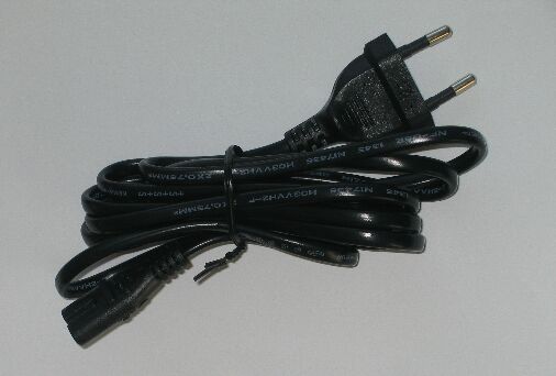 Kabel sieciowy dwużyłowy 2 x 0,75 mm2, do napięć 250V. Długość 2000 ±20 mm.