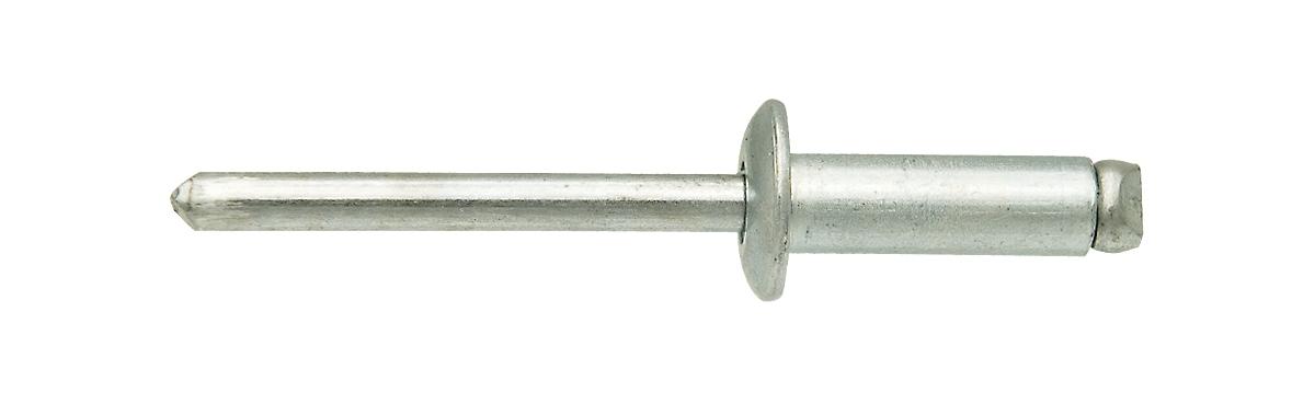 Nit rurkowy zrywalny, wykonany z aluminium, z gwoździem ze stali nierdzewnej, przeznaczony do łączenia płaskich elementów (np. blach). Wyrób ma postać rurki z łbem w kształcie grzybka. Proces nitowania polega na wciąganiu pręcika z dużą siłą, spęczeniu nitu i zerwaniu pręcika w miejscu przewężenia. Wymiary 4,8 x 16 mm.