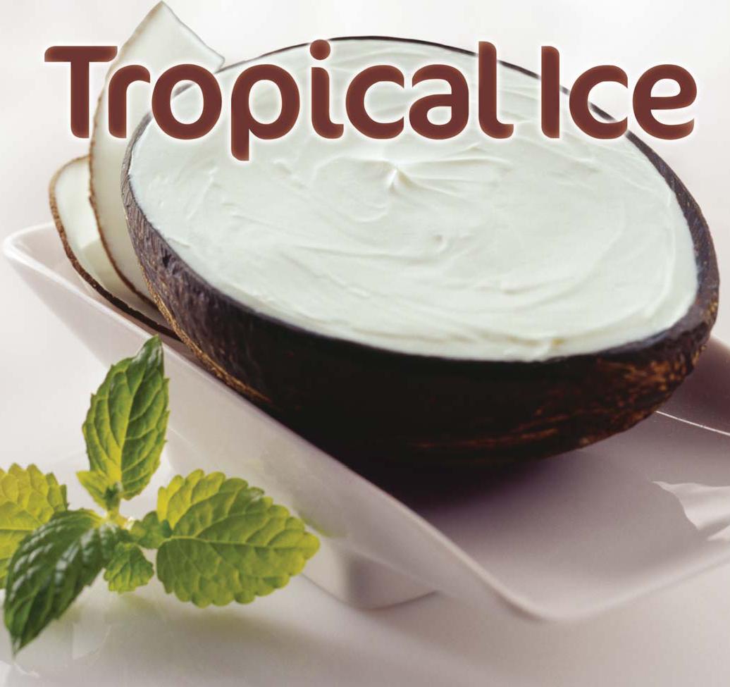 Lodowy sorbet kokosowy, zawierający w składzie m.in.: wodę, cukier, mleko kokosowe, śmietanę, mleko odtłuszczone w proszku, stabilizatory (E 410, E 412, E 471), aromaty. Zawartość tłuszczu mlecznego 3 % masy lub więcej, ale mniej niż 7 % masy.
Deser prezentowany w naturalnej skorupie orzecha kokosowego, w porcjach po 100 ml.