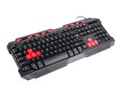 Klawiatura komputerowa dla graczy o wymiarach 465x185x35 mm, posiadająca 113 klawiszy z mechanizmem membranowym, 9 funkcjonalnych klawiszy multimedialnych oraz trzy tryby podświetlania. Urządzenie wyposażone jest w przewód połączeniowy PC o długości 2,0 m. Klawiatura posiada specjalne otwory, które pomagają w odprowadzaniu wody i stanowią ochronę w przypadku zalania.