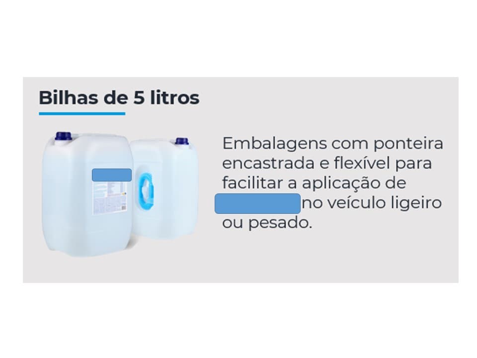 AdBlue: solução aquosa de ureia a 32,5%.
Líquido incolor a branco; sem odor ou com leve odor a amoníaco; apresentado em embalagens de 5L.
Produto químico, complementar ao combustível, utilizado em veículos pesados e ligeiros a diesel equipados com tecnologia SCR (redução catalítica seletiva) para cumprimento das normas Euro4, Euro5 e Euro6. É um aditivo que permite reduzir os gases poluentes que contribuem para o efeito estufa transformando os óxidos de azoto em componentes naturais do ar (azoto elementar e vapor de água).
A mercadoria é obtida através da dissolução da ureia sólida com teor de azoto superior a 45% em água desmineralizada. 
O produto final obtido apresenta um teor de Azoto inferior a 45%. É uma solução aquosa de ureia 32,5% que corresponde a um teor de azoto de cerca de 15%.
A ureia contém um teor de azoto superior a 45%.