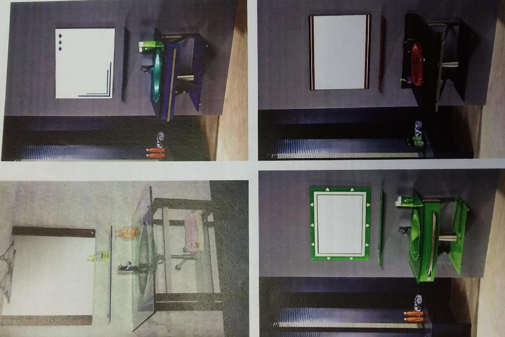 Conform descrierii solicitantului şi a fotografiei anexate, produsele reprezintă seturi de lavoare din sticlă cu oglindă. Fiecare set este compus din lavoarul din sticlă propriu-zis, o oglindă din sticlă, bateria lavoarului, suport pentru prosop din oţel inoxidabil. Opţional pot avea etajeră şi rafturi din sticlă. În scopul protejării produselor în timpul transportului, seturile sunt ambalate, fiecare în parte, în două sau patru colete. Produsele sunt destinate vânzării cu amănuntul ca set. Fiecare set conţine şi accesoriile necesare montajului şi instrucţiunile de montare. Caracterul esenţial al produsului este dat de bateria lavoarului. Aceasta este de tip amestec (monocomandă).