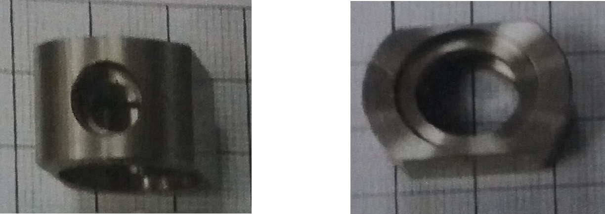 Conform descrierii solicitantului şi a fotografiei publicate în baza de date, produsul reprezintă un racord nefiletat, din oţel inox, utilizat ca accesoriu de ţevărie în industria auto.  Racordul este dreptunghiular, are marginile rotunjite cu raza de 25 mm. Racordul are diametrul de 8 mm. 
Se montează pe motorul unui autovehicul. 
Marca oţelului este X5CrNi1818-9.
Greutatea este de 29 grame. Se prezintă ambalate câte 450 buc. în cutii de carton.