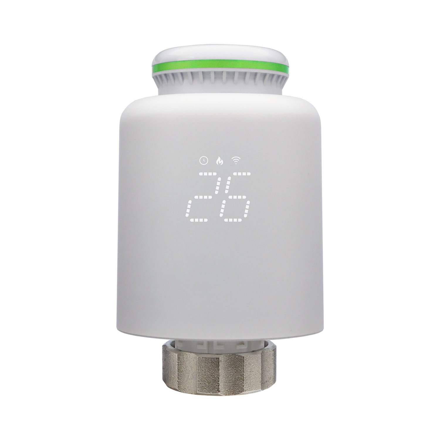 Produsul reprezinta un cap termostatic conceput pentru a fi conectat la robinetul radiatoarelor (caloriferelor) deja existente, în scopul reglării automate a temperaturii aerului din încăpere prin reglarea cantității de agent termic (apă caldă) furnizată caloriferelor. 
In functie de temperatura ambientala, capul termostatic actioneaza asupra robinetului radiatorului, pentru a deschide sau a limita fluxul de apa calda prin acesta. Produsul vine insotit de adaptoare pentru diverse filete ale radiatoarelor.
Temperatura poate fi reglata manual sau prin intermediul unei aplicatii de mobil.
Capul termostatic se conecteaza fara fir, la reteaua de internet  wireless, aflata la locatie si poate fi controlat de la distanta printr-o aplicatie de smartphone. 
Produsul se alimenteaza prin intermediul a 4 baterii AA de 1.5V.