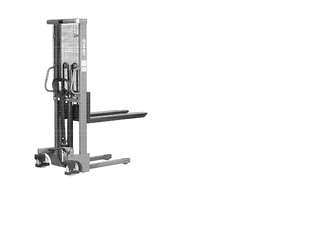 Conform descrierii solicitantului si imaginilor incarcate in baza de date, produsul reprezinta un stivuitor manual cu catarg simplex. Acesta este alcatuit dintr-un carucior neautopropulsat, prevazut cu furci cu lungimea utila de 1150 mm. Sistemul de actionare este manual, prin timona si pedala la picior. Cilindrul este echipat cu supapa de debit pentru asigurarea coborarii controlate a marfurilor. Rotile directionale si rotile de furci sunt din poliamida forjata.
Capacitatea maxima de ridicare este de 1500 kg, iar inaltimea maxima de ridicare este de 1600 mm. Inaltimea furcilor in pozitie coborata este de 80 mm, iar greutatea proprie a echipamentului este de 220 kg.
Utilajul este destinat operatiunilor de incarcare/descarcare, in special pentru platforme auto.