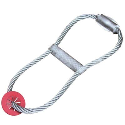 Lyftwire
Lyftwire, enligt uppgift tillverkad av en 144-trådig wire som sammanfogats till en ring med ett fastpressat aluminiumlås. Den används som lyftpunkt vid montering av prefabricerade betongkonstruktioner och är till två tredjedelar ingjuten i betongen.