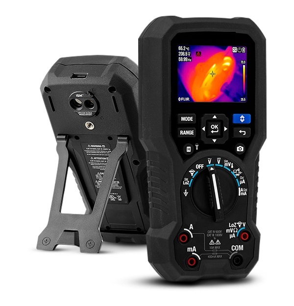 Multimeter, med integrerad radiometrisk infraröd kamera. Apparaten används för inspektion och mätning av elektriska system. Apparaten mäter spänning, ström, resistans, kapacitans samt temperatur. Apparaten har, enligt uppgift, inbyggt minne för registrering av data (bilder eller mätvärden, upp till 100 bilder eller 40 000 mätningar med valfri frekvens) som sedan kan överföras via bluetooth till en extern enhet, t.ex. en dator.
Apparaten väger 537 gram och har måtten 200 x 95 x 49 mm.