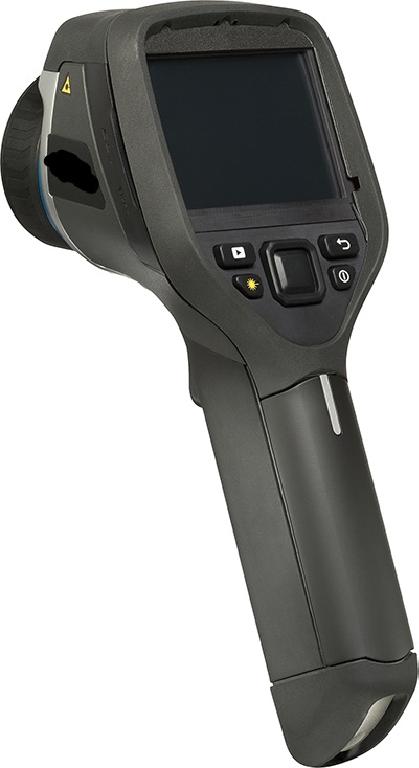 Kamera, enligt uppgift en så kallad termisk kamera för infraröd strålning som fångar bilder av infraröd strålning med hjälp av en mikrobolometer och som återger dessa bilder i olika färger där varje färg representerar en viss temperatur. Kameran kan också mäta temperaturen på en viss punkt och återge de uppmätta värdena i siffror. Kameran är utrustad med en LCD-skärm med en upplösning av 320 x 240 pixlar. Den är avsedd att användas inom förebyggande underhåll för att upptäcka felaktiga konstruktioner och isoleringsläckage samt värmeläckage.
Måtten är cirka 246 x 97 x 184 mm (L x B x H).