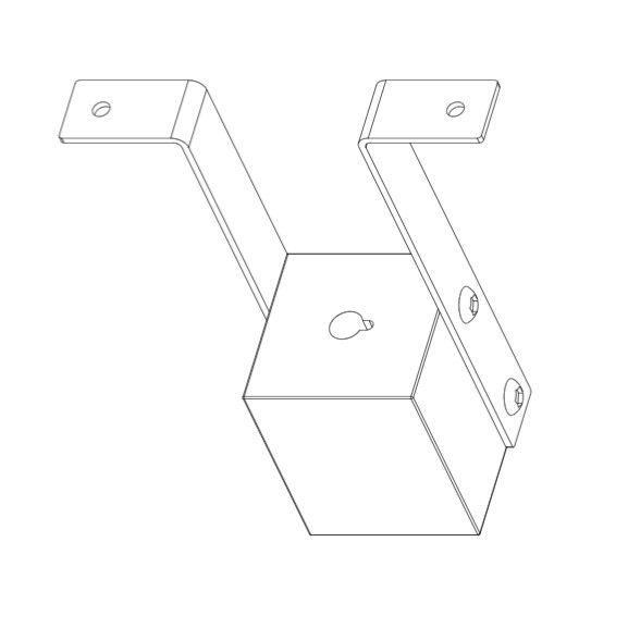 Kalibreringsblock
Används för kalibrering av en kontrollenhets temperatursensor i en flygfraktcontainer för temperatur kontrollerat gods. Sensor och referenstermometer placeras i blocket för ett stabilare temperaturvärde.
Block, 50 x 50 x 60 mm, tillverkat av aluminium med två upphängningsbeslag av rostfritt stål.