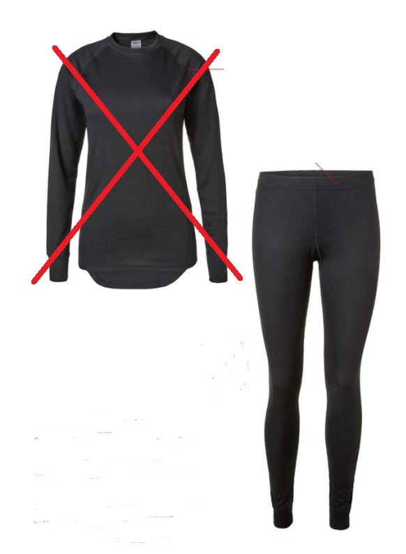 Byxa av trikå (polyester) med långa ben som når ner till anklarna. Byxan har en elastisk linning och benen är försedda med påsydda muddar (ej ribbstickade) i nederkanten.
Varan är av unisex-modell och avsedd att bäras under andra kläder.
Byxan är en del av ett underställ i set som också omfattar en tröja, vilken klassificeras separat enligt HS-nr 6109 (beslut SE BTI TV-2021-02759).
Byxan är förpackad i detaljhandelsförpackning tillsammans med en tröja i samma storlek.