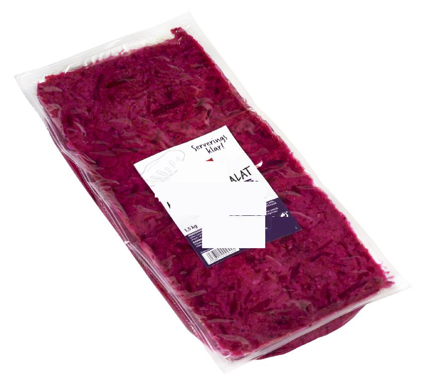 Sallad (beredd) enligt uppgift innehållande kokt havre, rödbeta, kålrabbi, rapsolja, citronjuice, vatten, ättika, peppar, surhetsreglerandemedel (äppelsyra), socker, konserveringsmedel (natriumbenzoat, kaliumsorbat), salt och arom. Salladen har huvudsaklig karaktär av grönsakssallad och föreligger i tre plastförpackningar om 1,5 kg per förpackning.